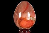 Polished Polychrome Jasper Egg - Madagascar #118680-1